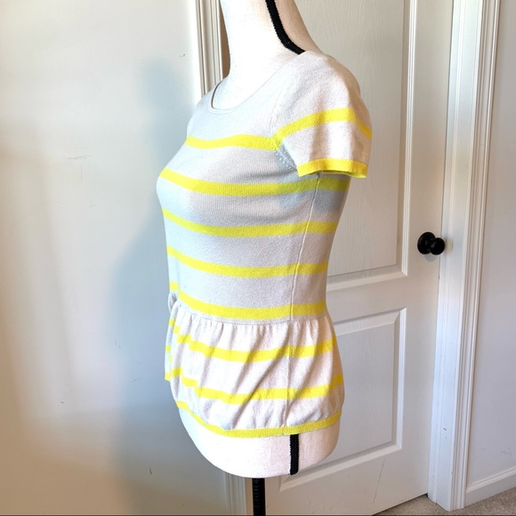 LOFT Lightweight Striped Peplum Sweater—SZ. XS - Picture 4 of 11